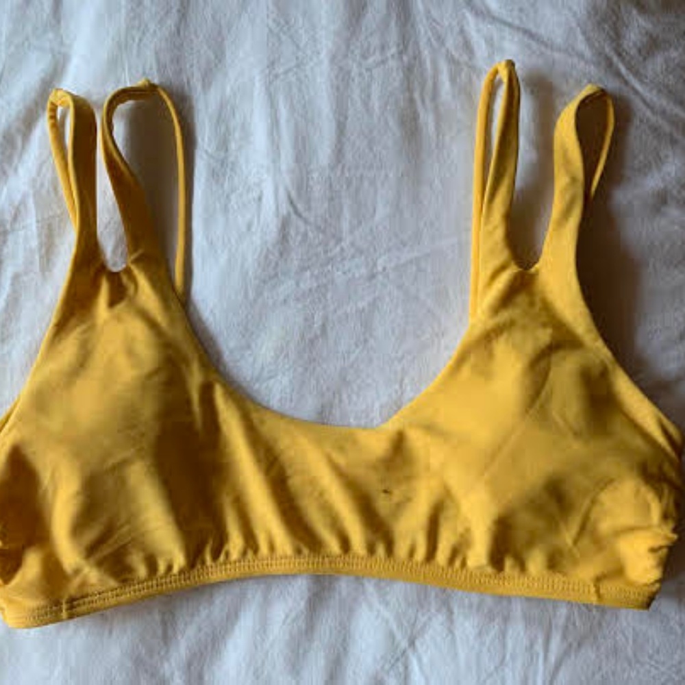 Yellow bikini top